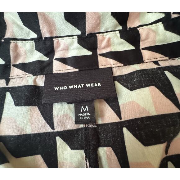 Who What Wear Women's Cotton Geometric Dress Size M - Picture 6 of 7